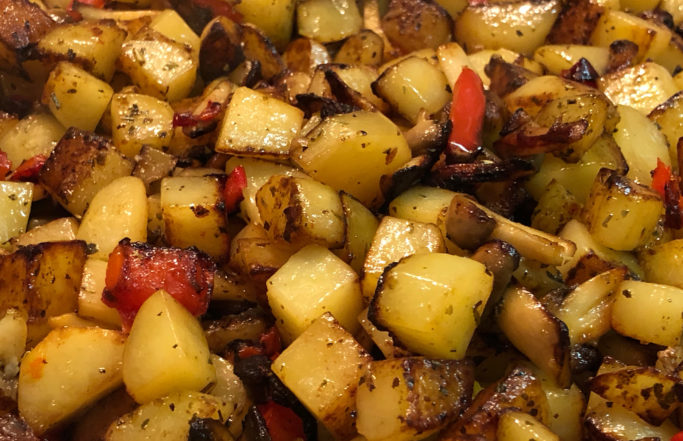 Bratkartoffeln mit Pilzen