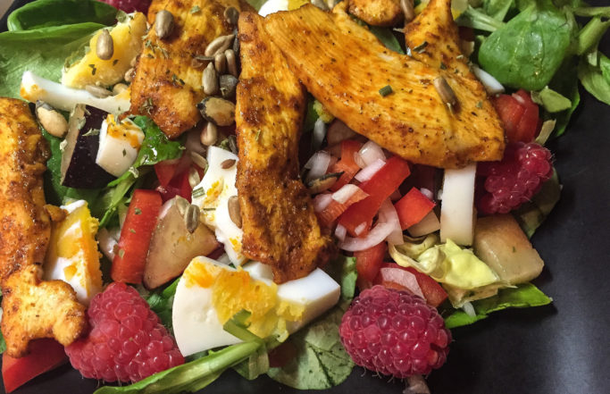 Salat mit Früchten